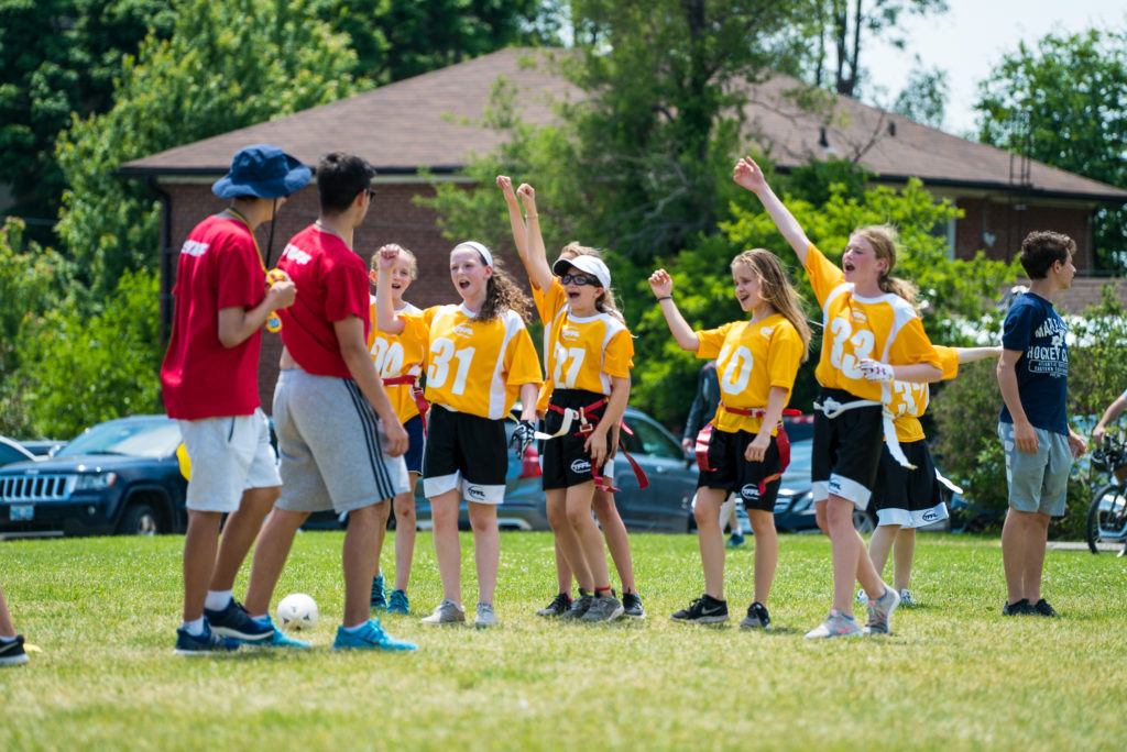 girls cheering after a big victory.